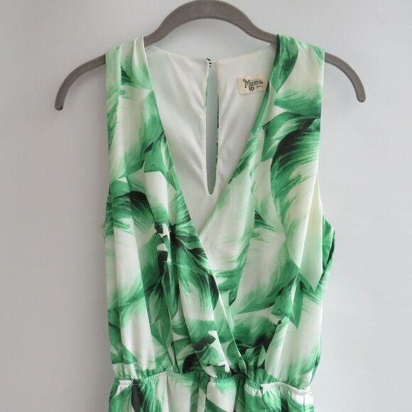 Show Me Your Mumu Womens Size Small Riri Green Tropical Floral Print Romper - Picture 8 of 15